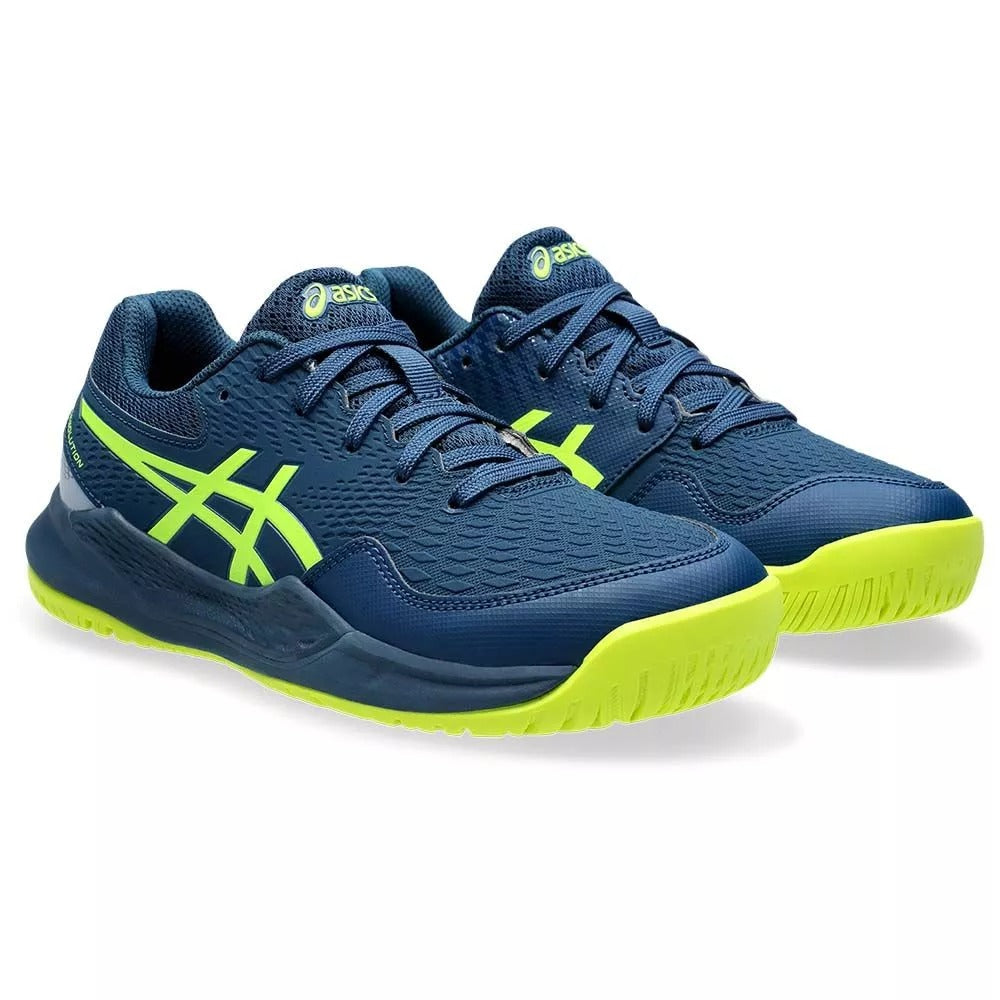 Asics Gel Resolution 9 Gs Junior Blau / Gelb Schuhe