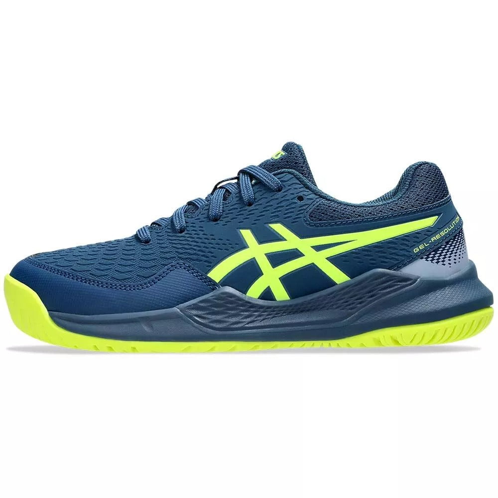 Asics Gel Resolution 9 Gs Junior Blau / Gelb Schuhe