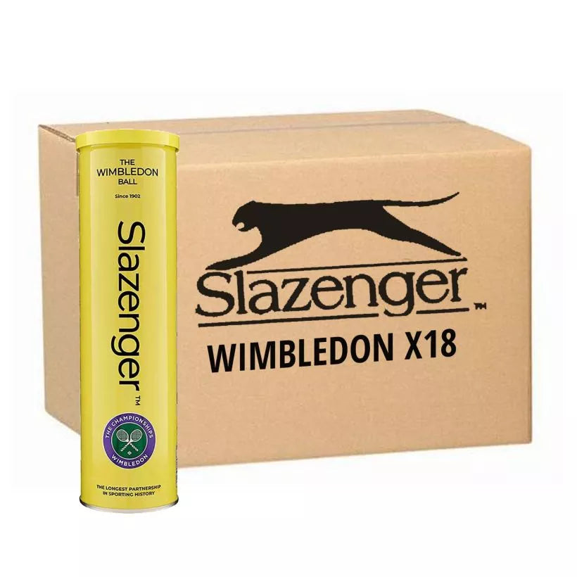 Balles Wimbledon Slazenger (boîte de 72 balles - 18x4)