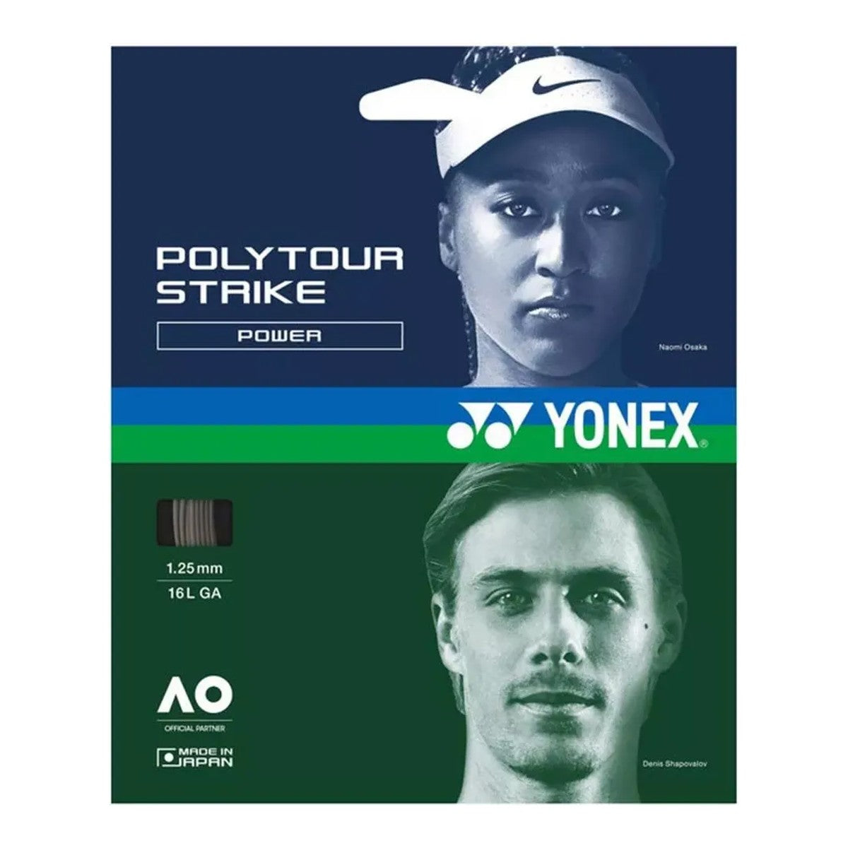 Yonex Poly Tour Strike Grey 12m Set