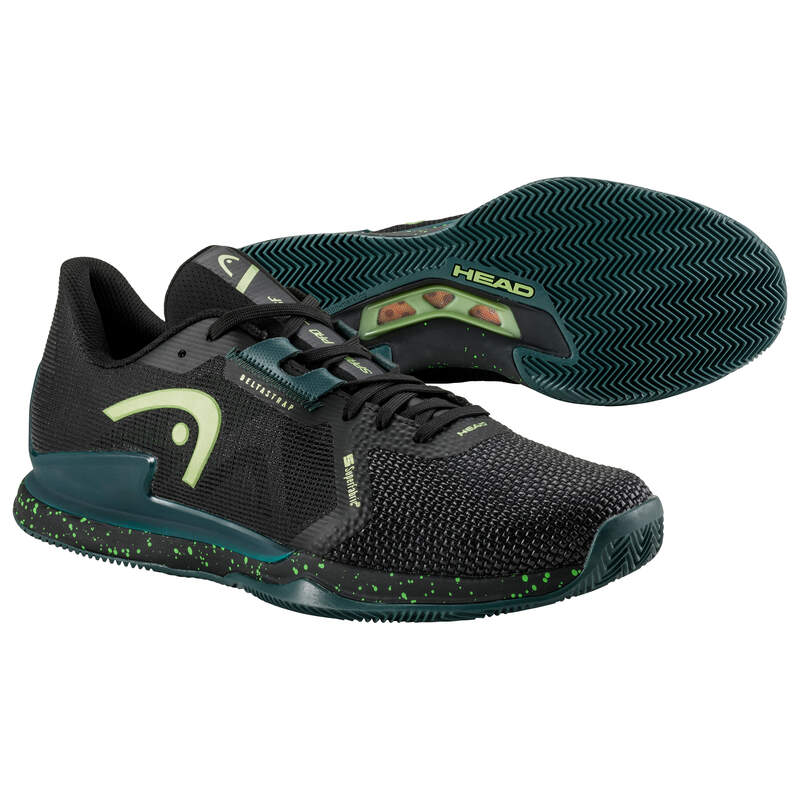 Head Sprint Pro 3.5 SF Clay Men Black / Forrest Green Shoes