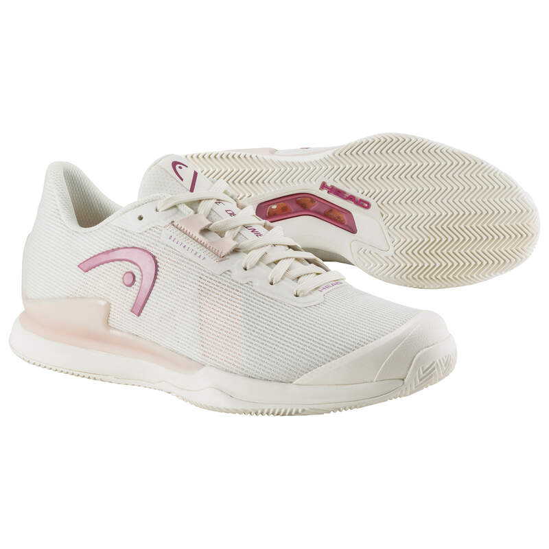 Chaussures de tennis Head Sprint Pro 3.5 Clay pour femme, craie blanche/violette