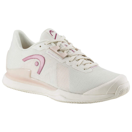 Chaussures de tennis Head Sprint Pro 3.5 Clay pour femme, craie blanche/violette