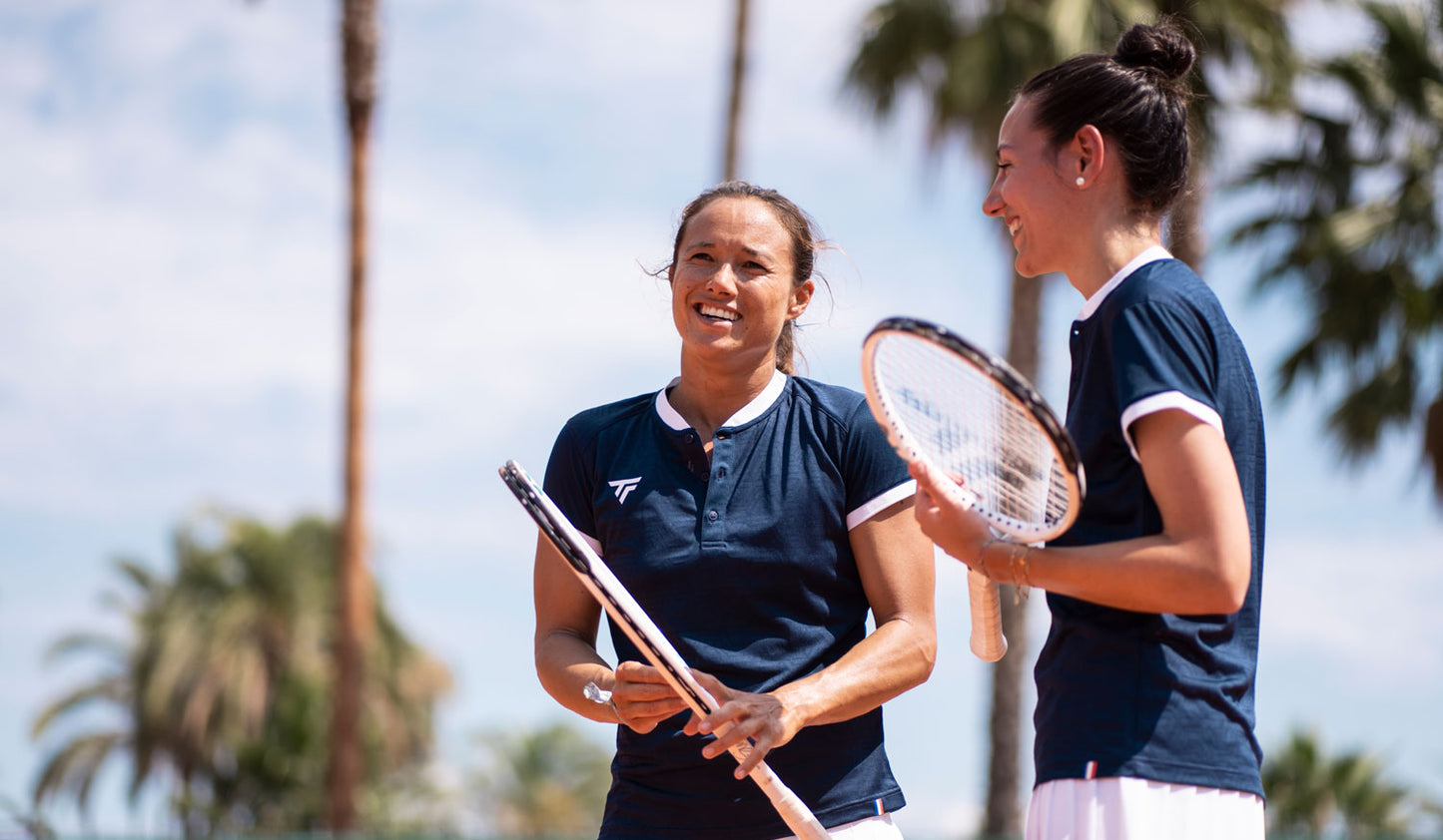 POLO TECNIFIBRE TEAM BLEU MARINE FEMME