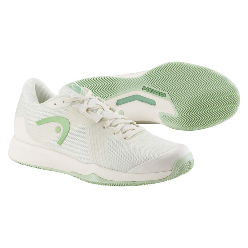 Head Sprint Team 4.0 Clay Women Chalk White/Light Green