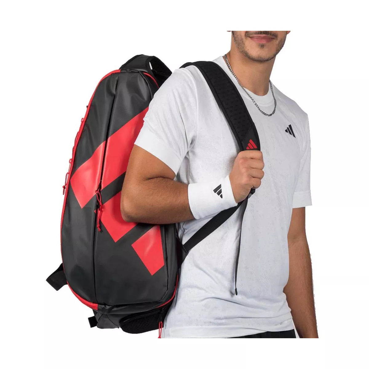 Adidas Multigame 2026 Padel Bag Black / Red Ale Galán – 3