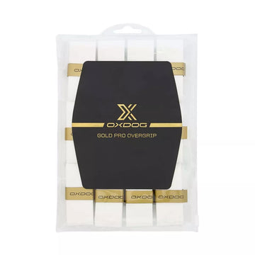 Oxdog Gold Pro White Overgrips x 12