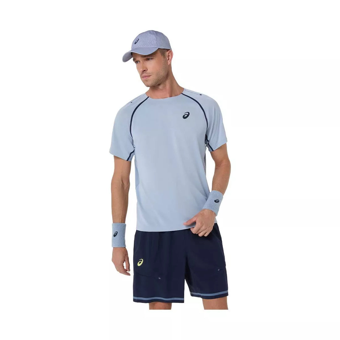 Asics Match SS T-Shirt Grey Blue