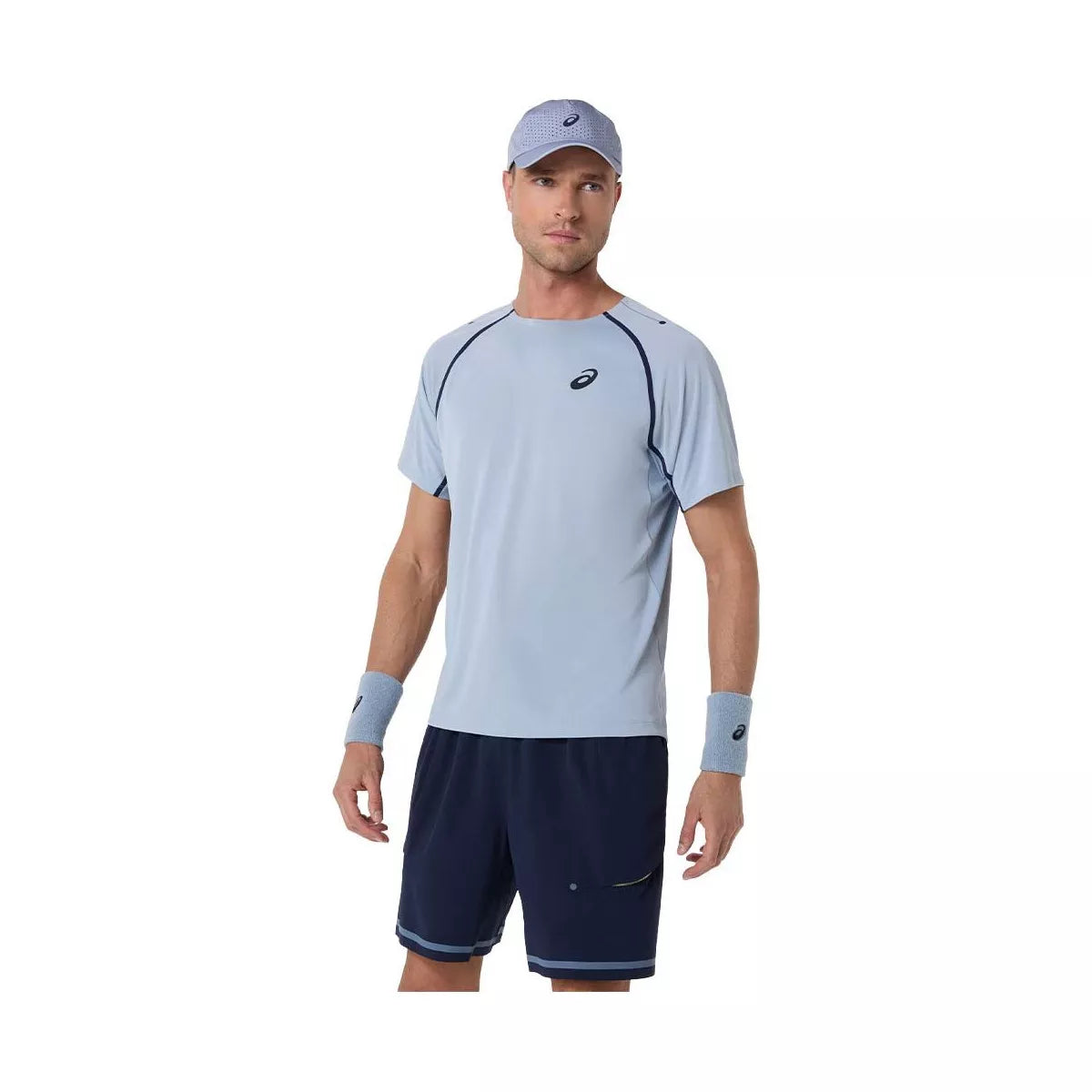 Asics Match SS T-Shirt Grey Blue – 4