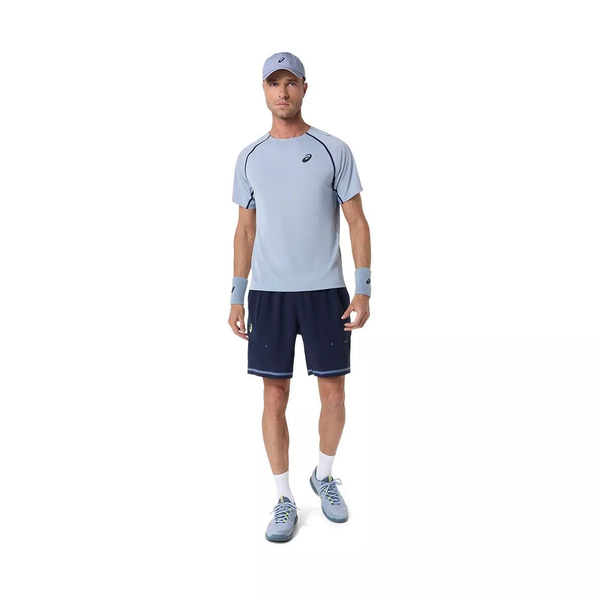 Asics Match SS T-Shirt Grey Blue – 6