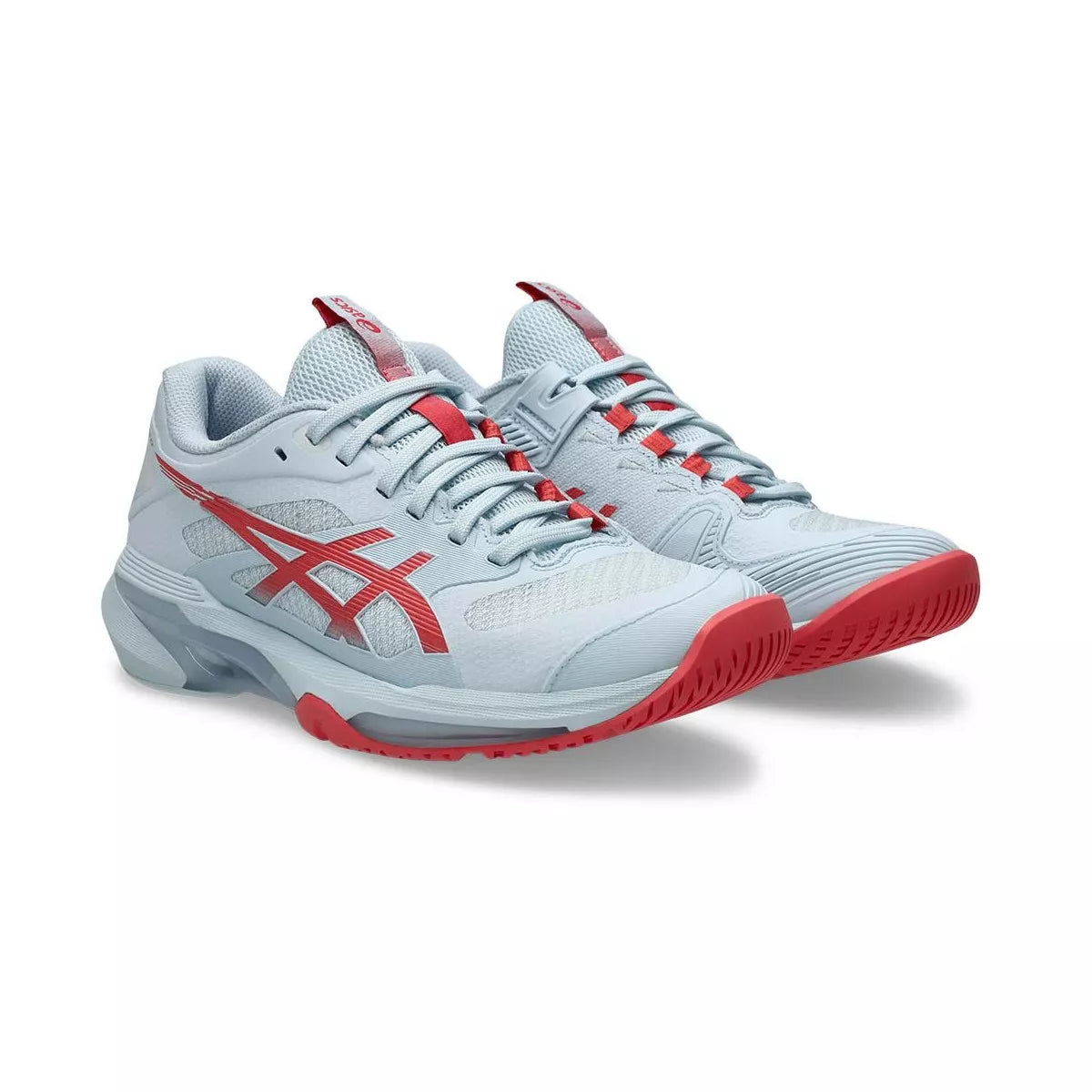 Asics Gel Solution Speed FF 4 Women's Tennis Shoes Pastel Blue / Red – 7