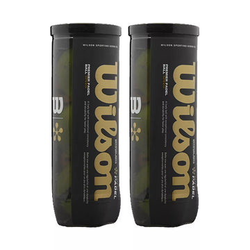 Pack of 2 Tubes of 3 Wilson Premier Padel Speed Balls
