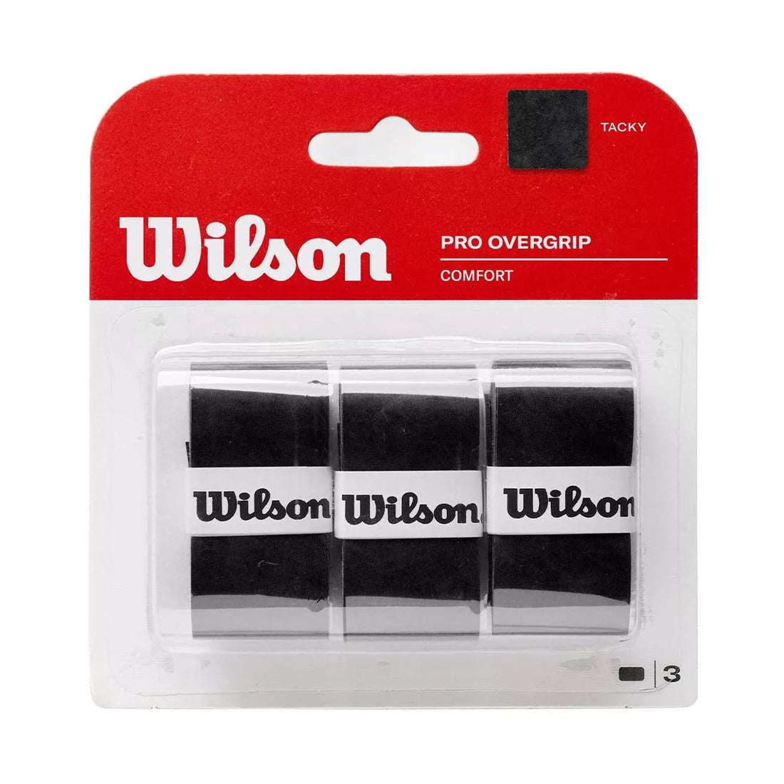 Wilson Pro Overgrip Black x 3 Overgrips
