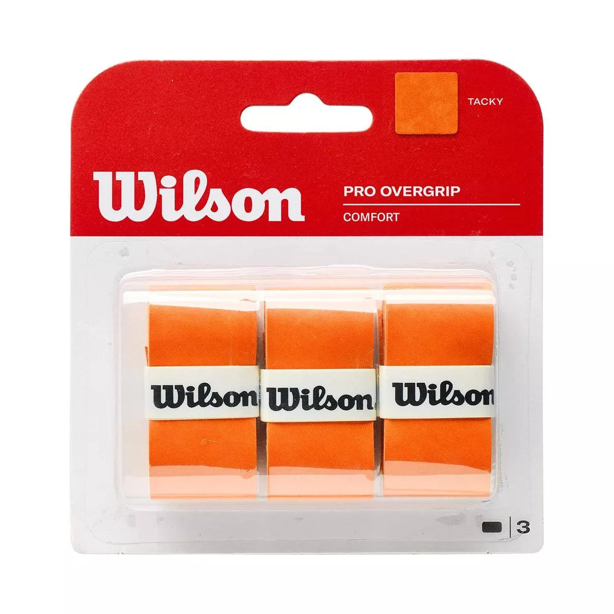 Wilson Pro Overgrip Orange Burn x 3 Overgrips