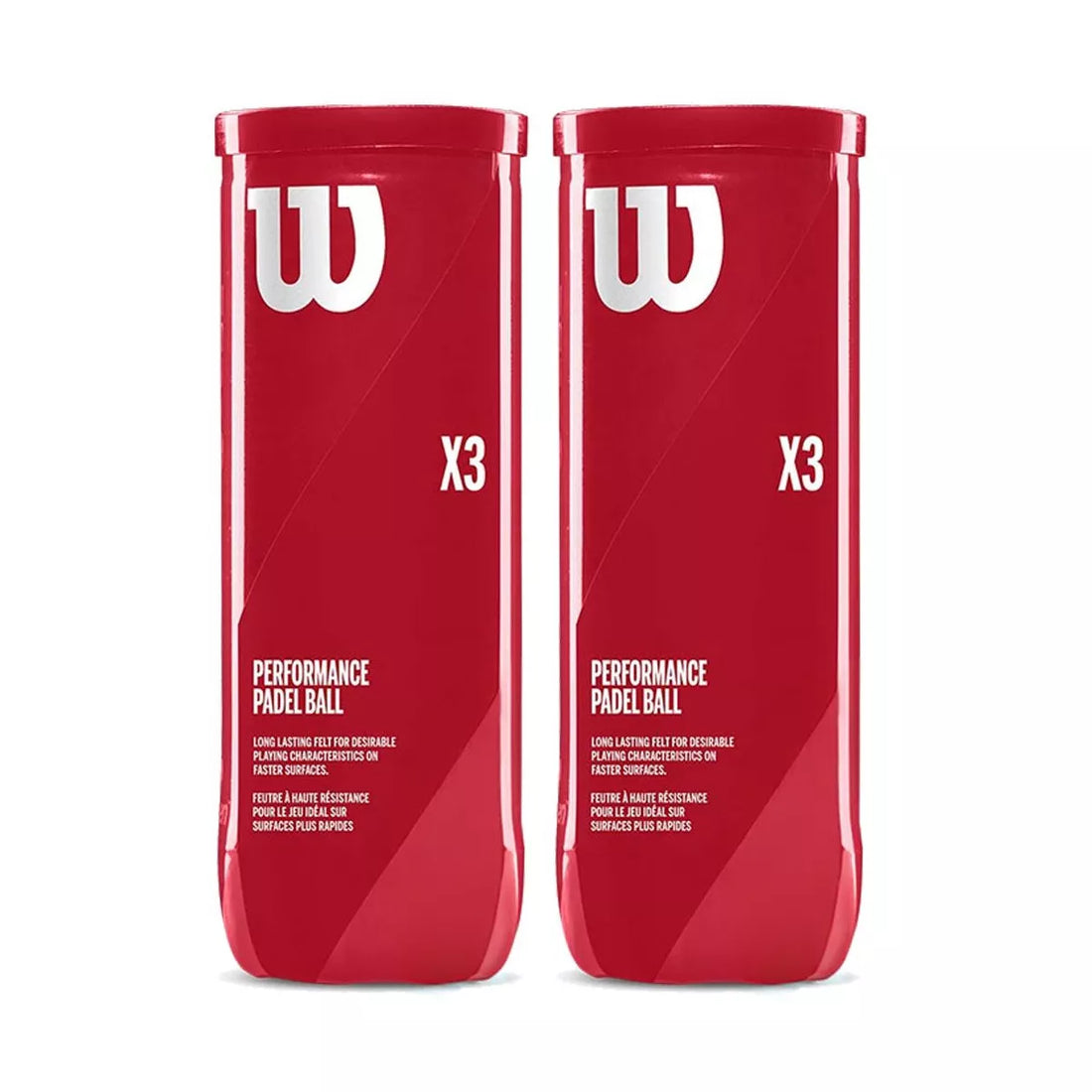 Wilson Padel X3 Balls - Twin Pack (2x3 Balls)