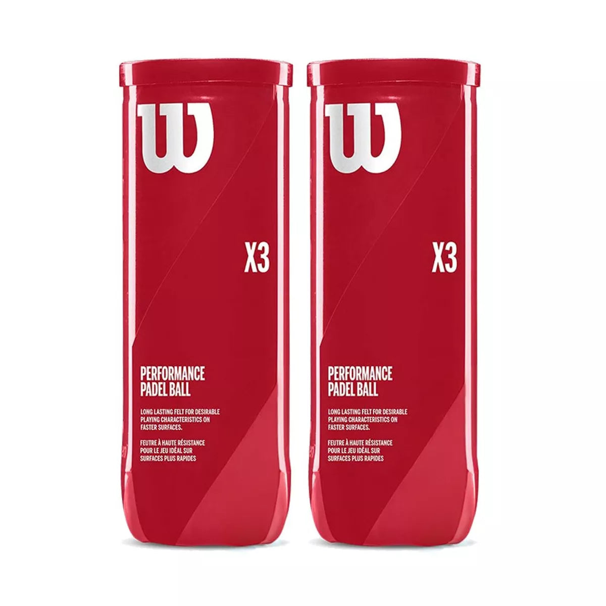 Wilson Padel X3 Balls - Twin Pack (2x3 Balls)