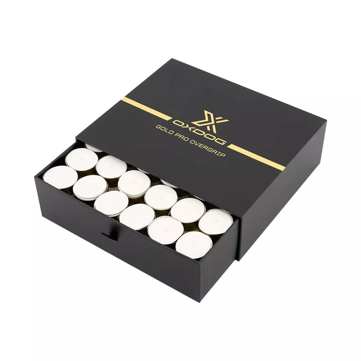 Oxdog Gold Pro White Overgrips - 60 Pack