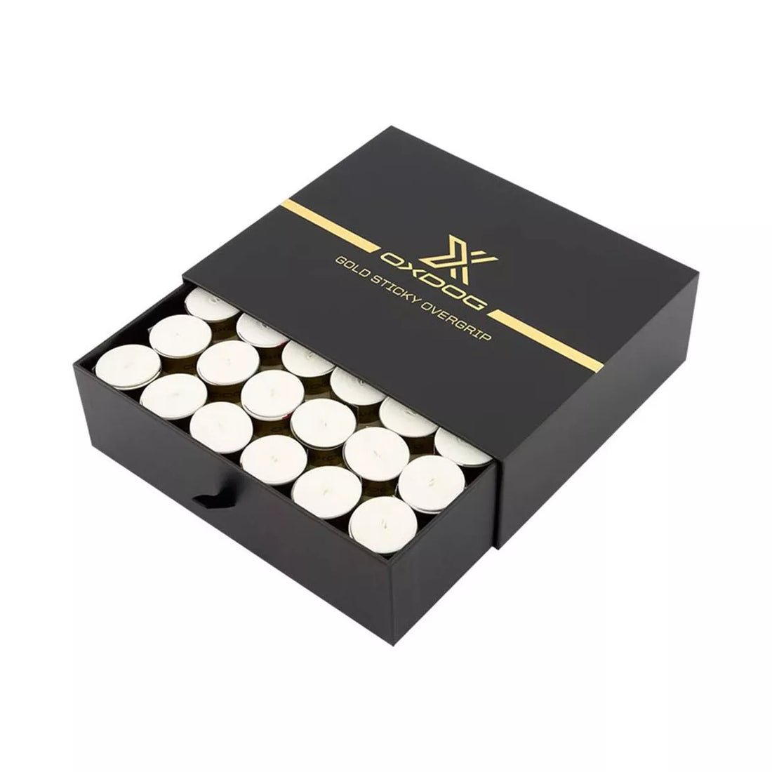Oxdog Gold Sticky Overgrips White x 60