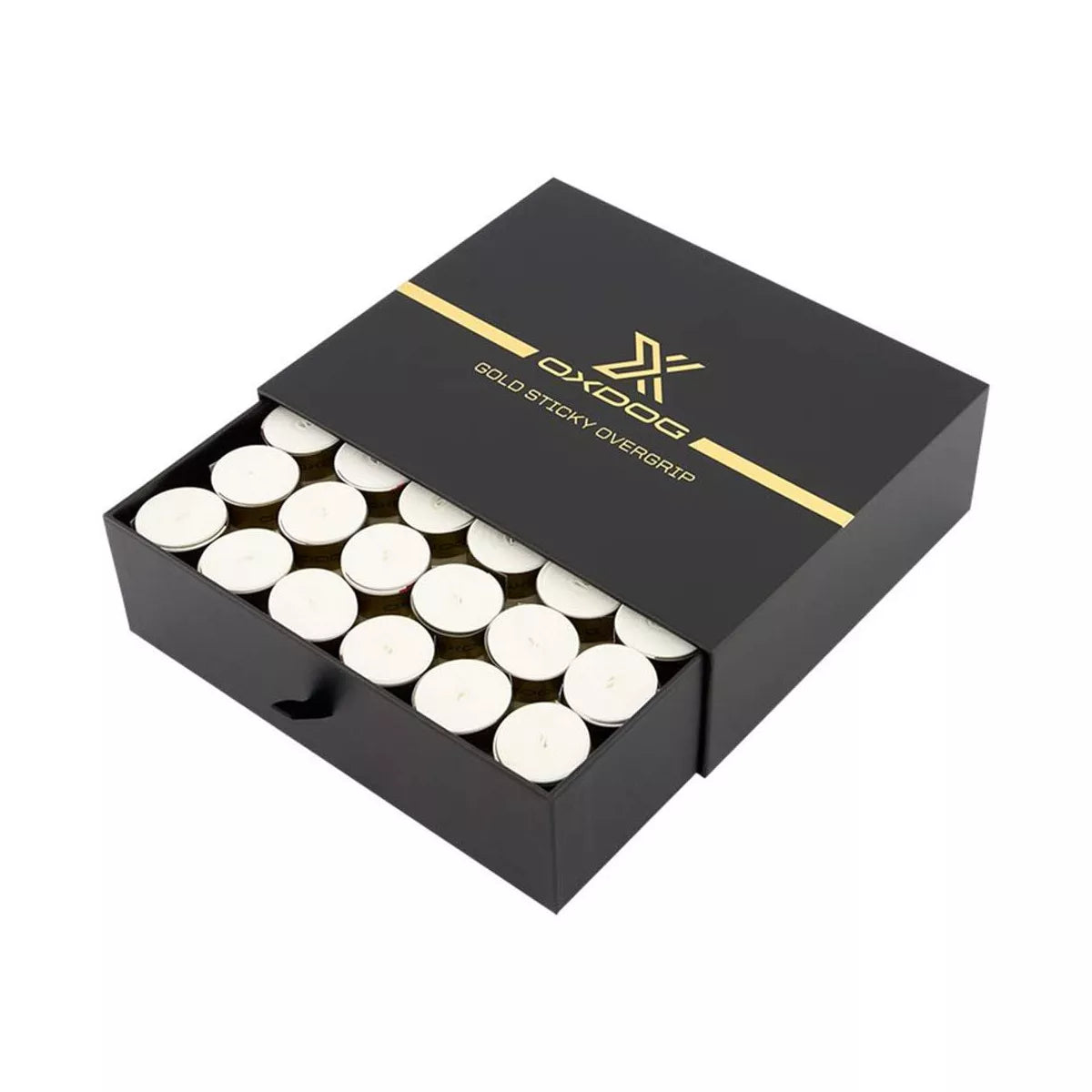 Oxdog Gold Sticky Overgrips White x 60