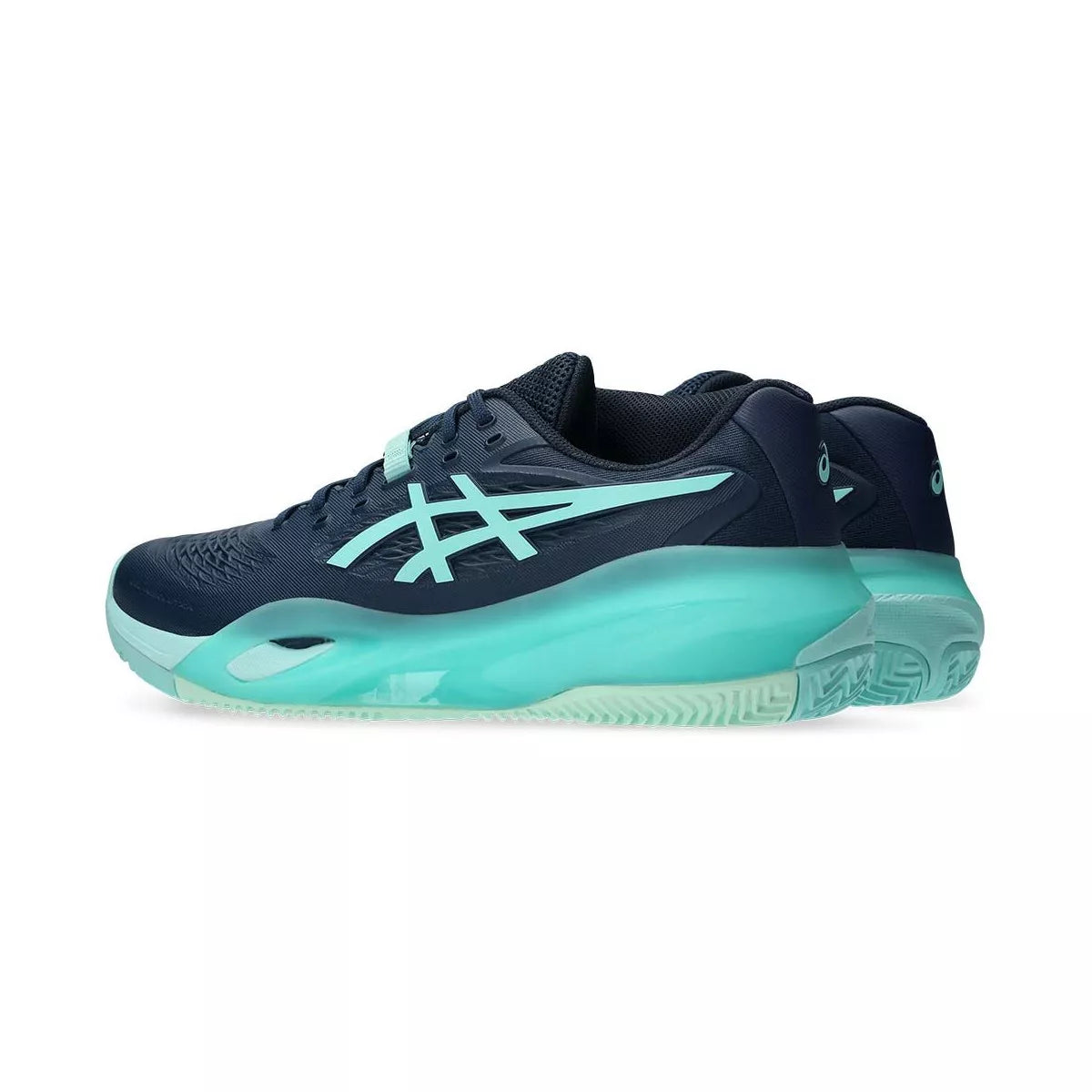 Asics Gel Resolution X Clay Tennis Shoes Navy / Turquoise – 5