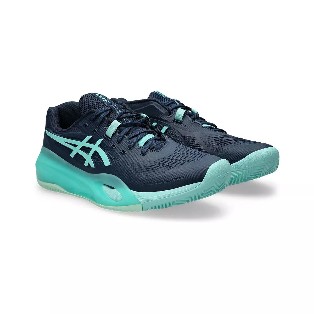 Asics Gel Resolution X Clay Tennis Shoes Navy / Turquoise – 6
