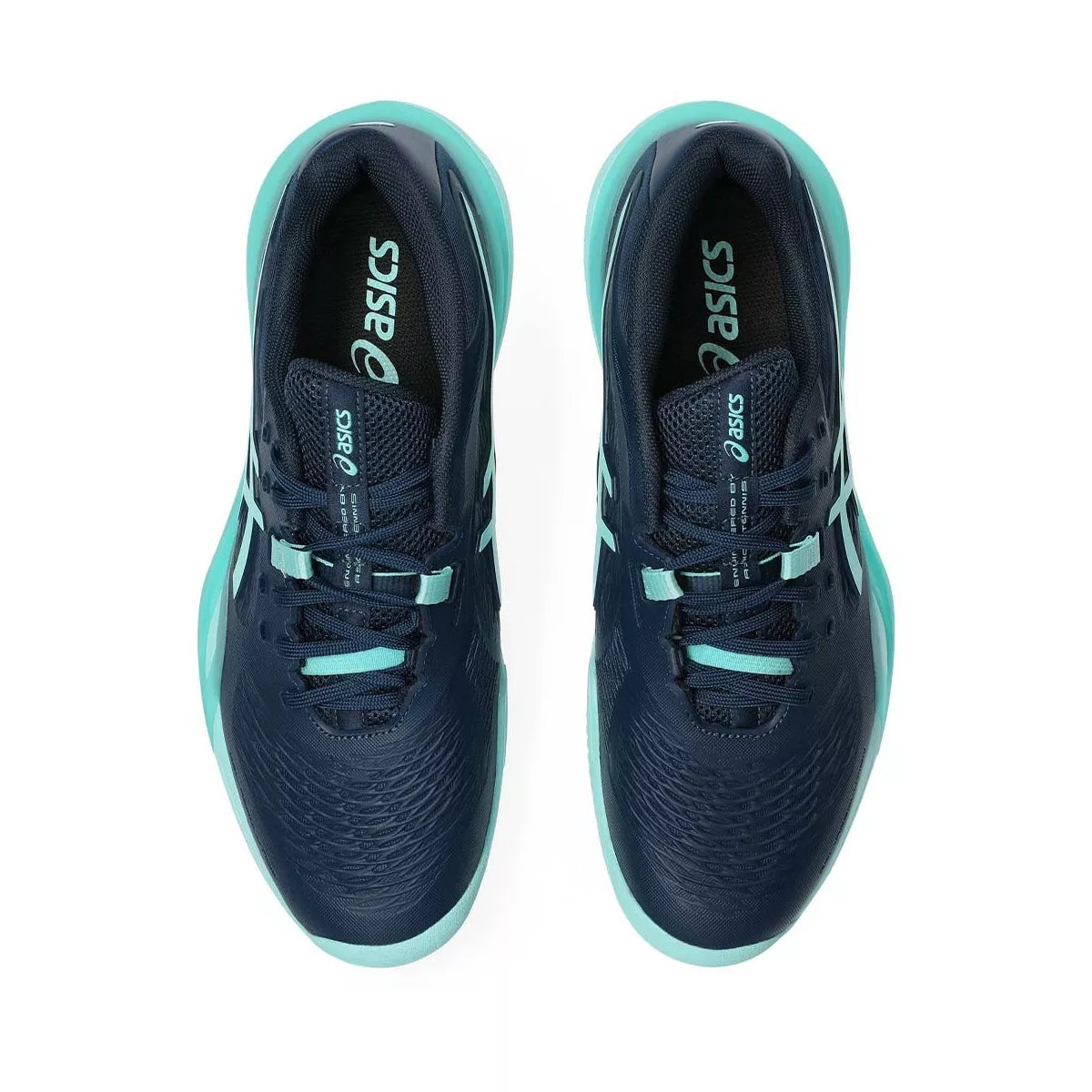 Asics Gel Resolution X Clay Tennis Shoes Navy / Turquoise – 7