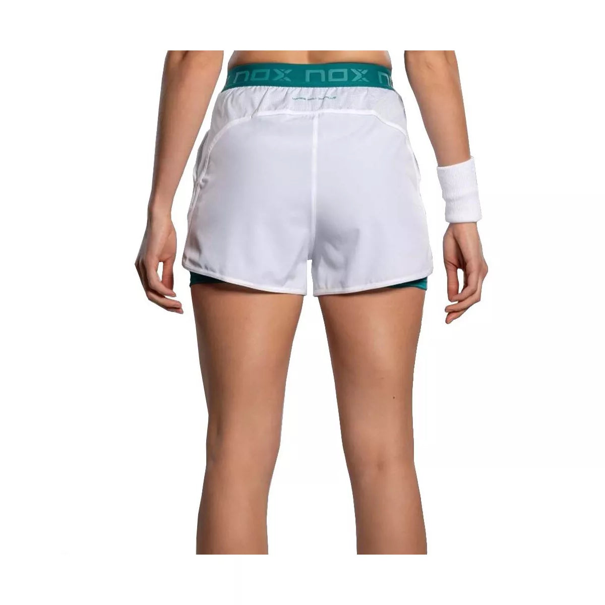 Nox Pro Women's Padel Shorts White / Green – 4