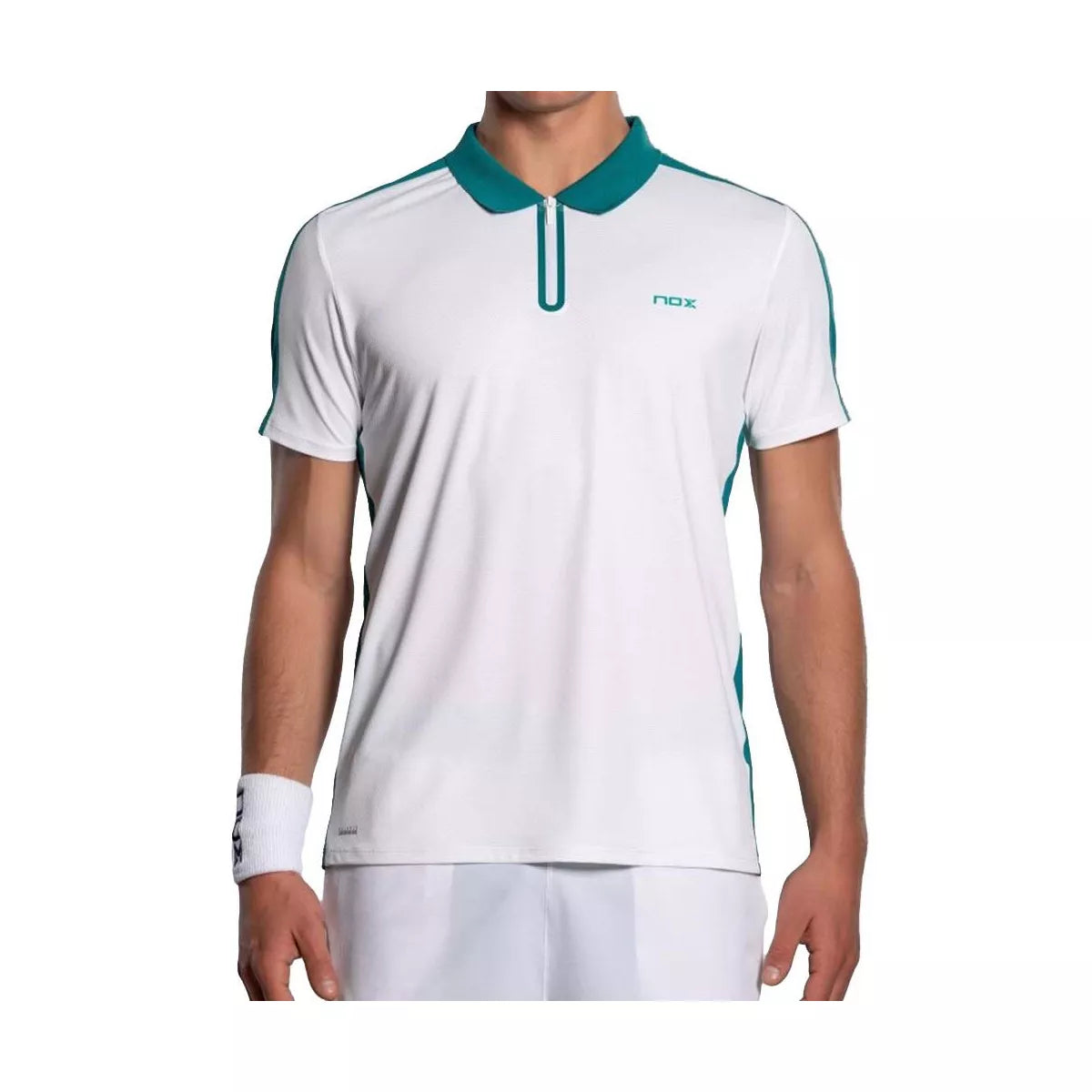 Nox Pro Polo White / Green – 3