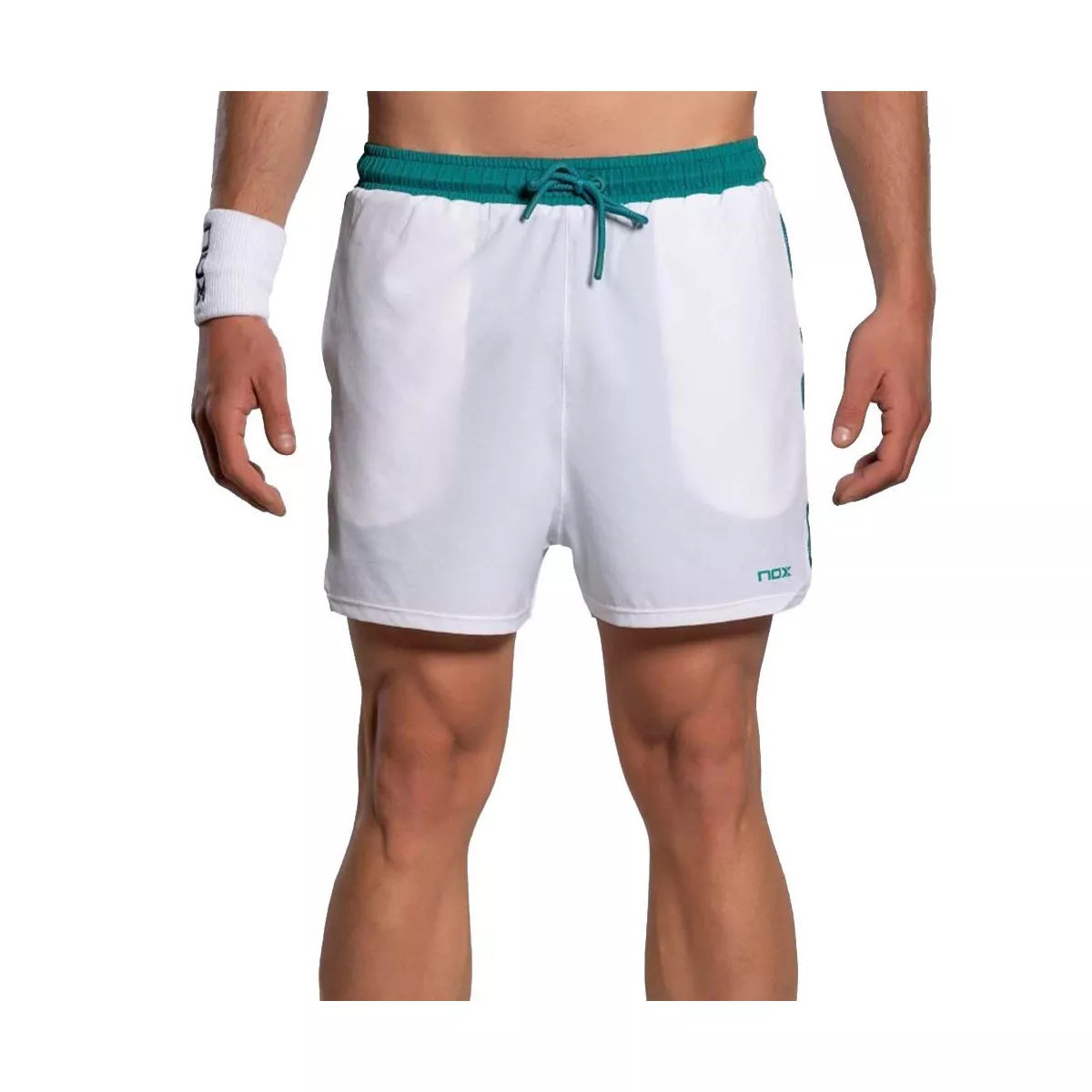 Nox Pro White/Green Shorts – 3