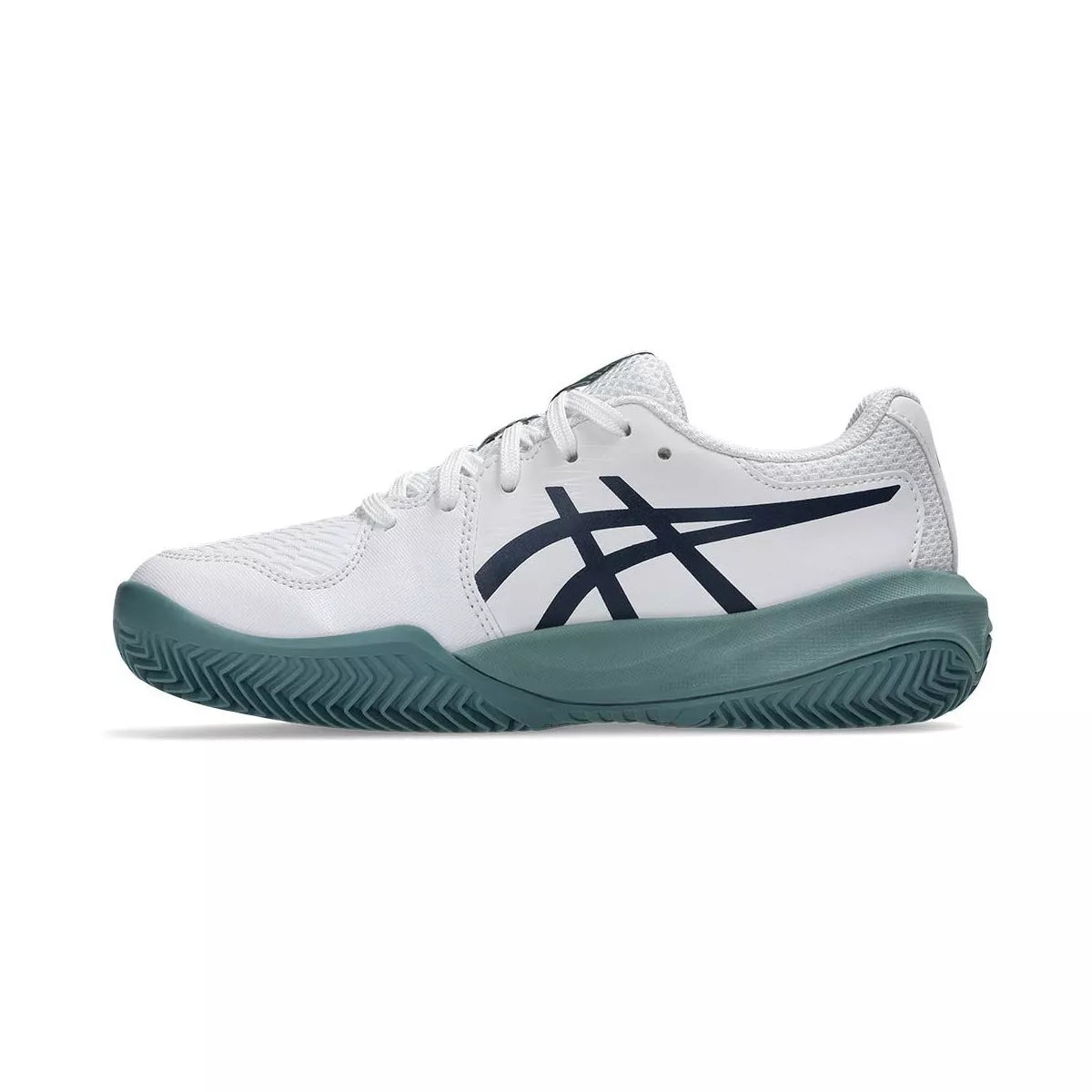 Asics Gel Resolution X GS Junior Clay Court Tennis Shoes White / Navy – 2