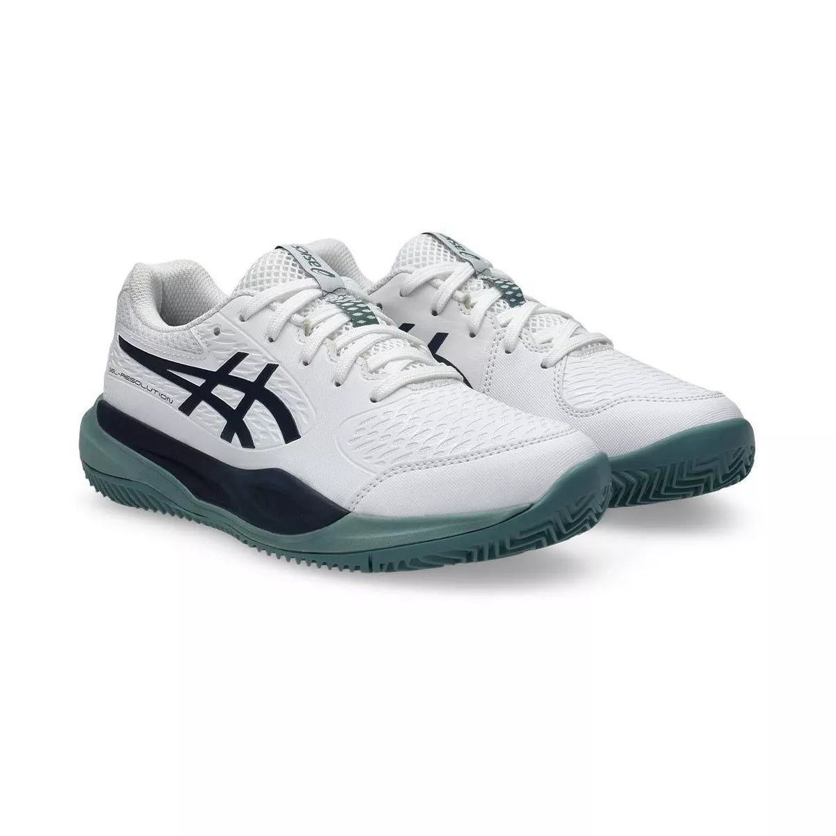Asics Gel Resolution X GS Junior Clay Court Tennis Shoes White / Navy – 6
