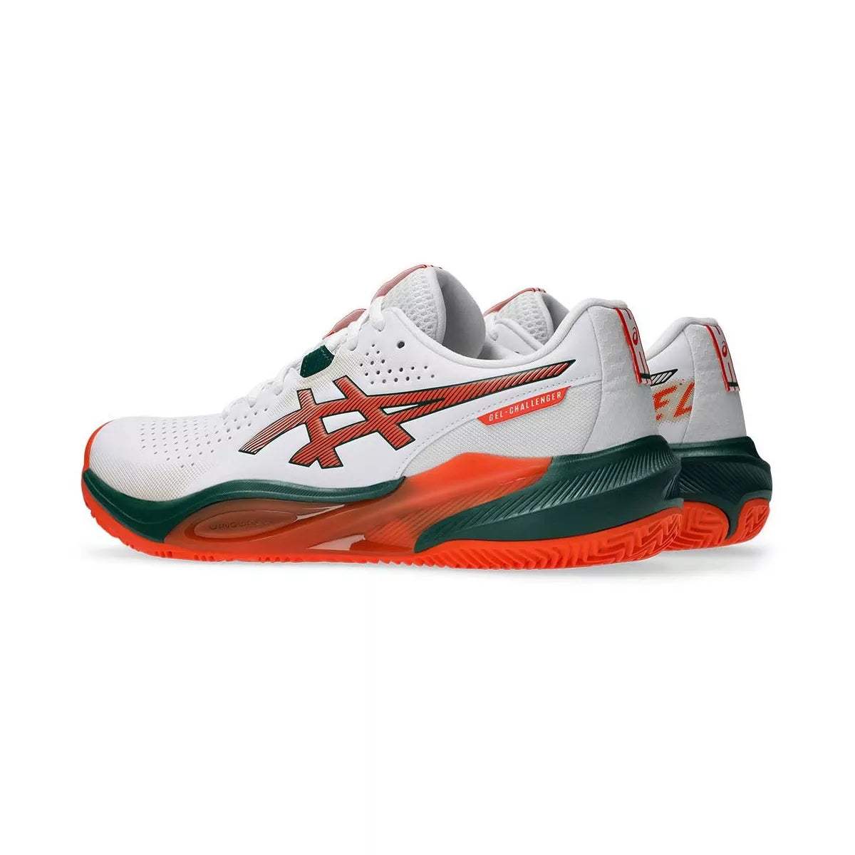 Asics Gel Challenger 15 Padel Shoes White / Orange – 6
