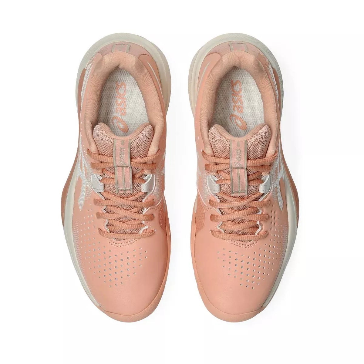 Women's Asics Gel Challenger 15 Tennis Shoes - Peach / White – 4