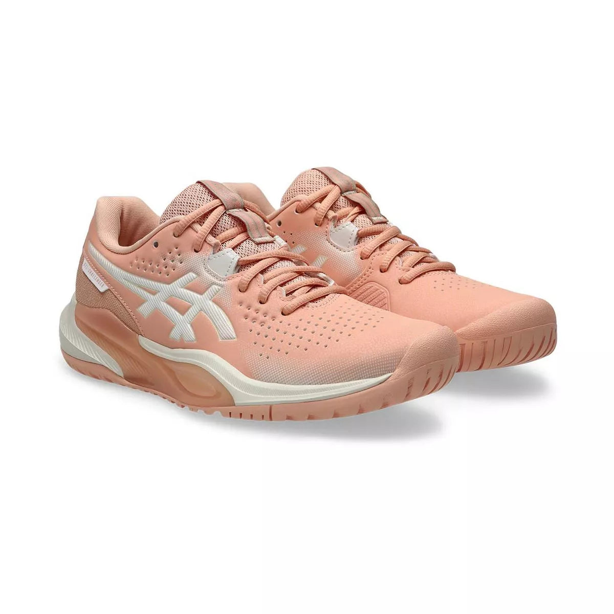 Women's Asics Gel Challenger 15 Tennis Shoes - Peach / White – 7