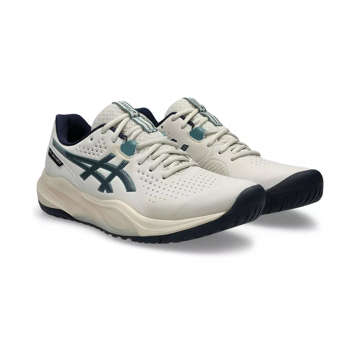 Asics Gel Challenger 15 Tennis Shoes Beige / Midnight Blue – 3