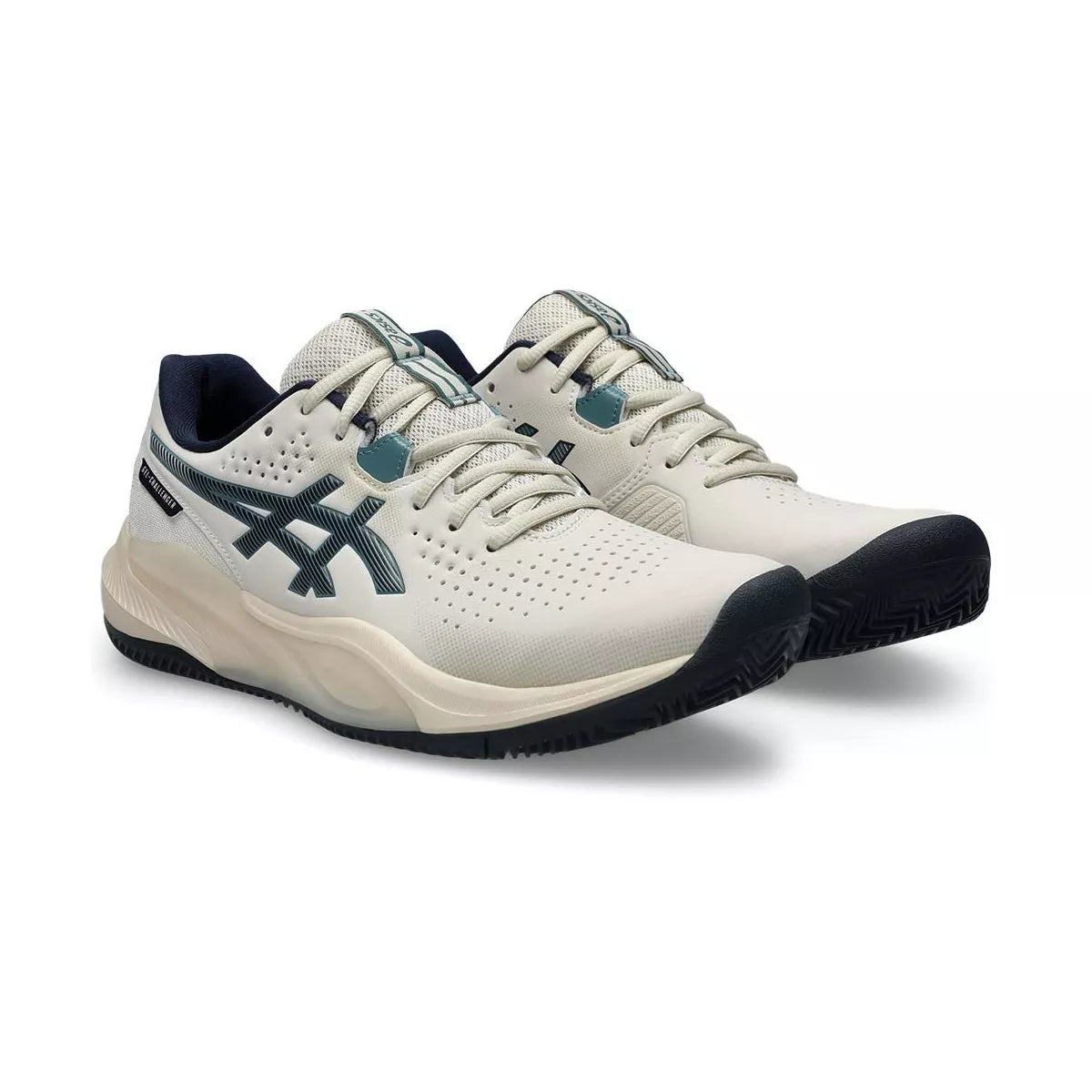 Asics Gel Challenger 15 Clay Tennis Shoes Beige / Midnight Blue – 7