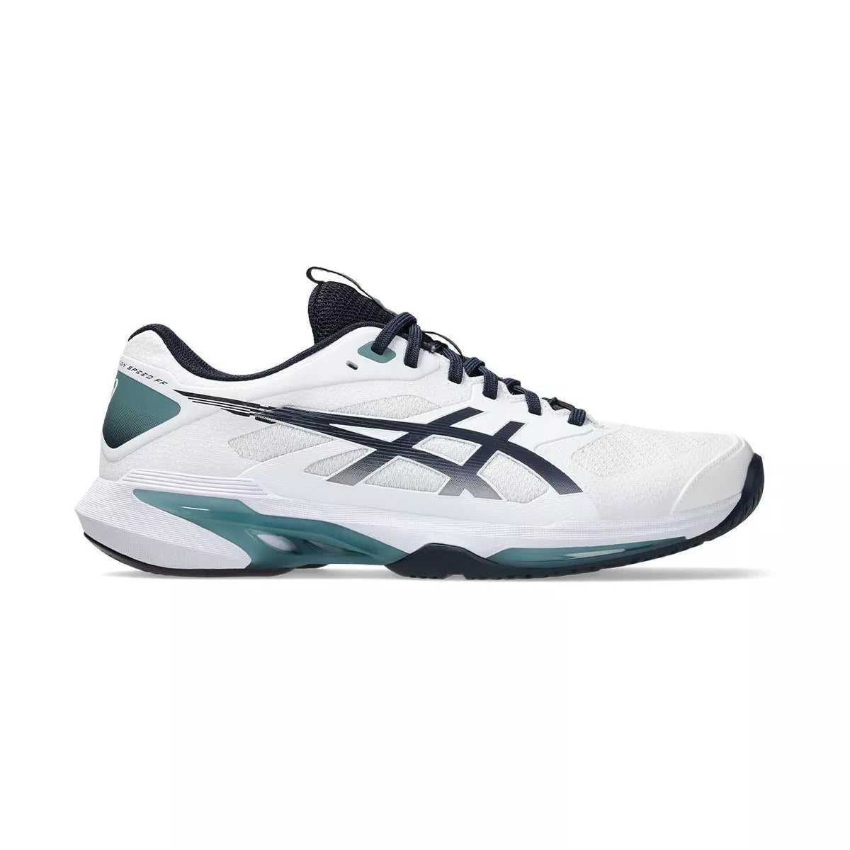 Asics Gel Solution Speed FF 4 Tennis Shoes White / Midnight Blue
