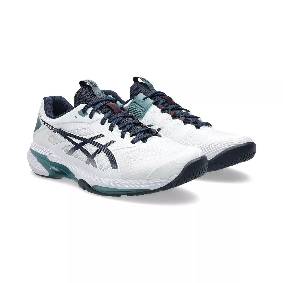 Asics Gel Solution Speed FF 4 Tennis Shoes White / Midnight Blue – 4