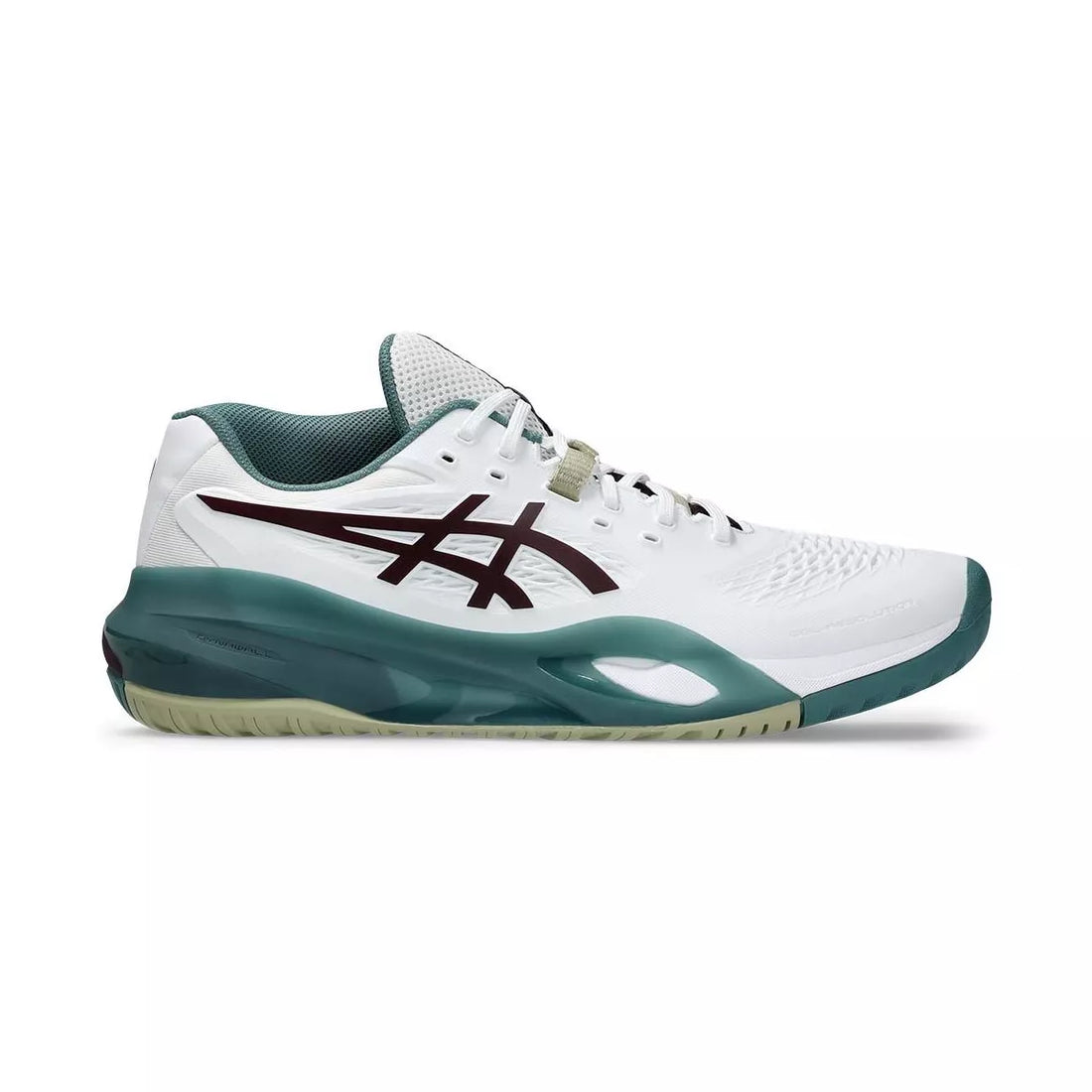 Asics Gel Resolution X White / Green Tennis Shoes