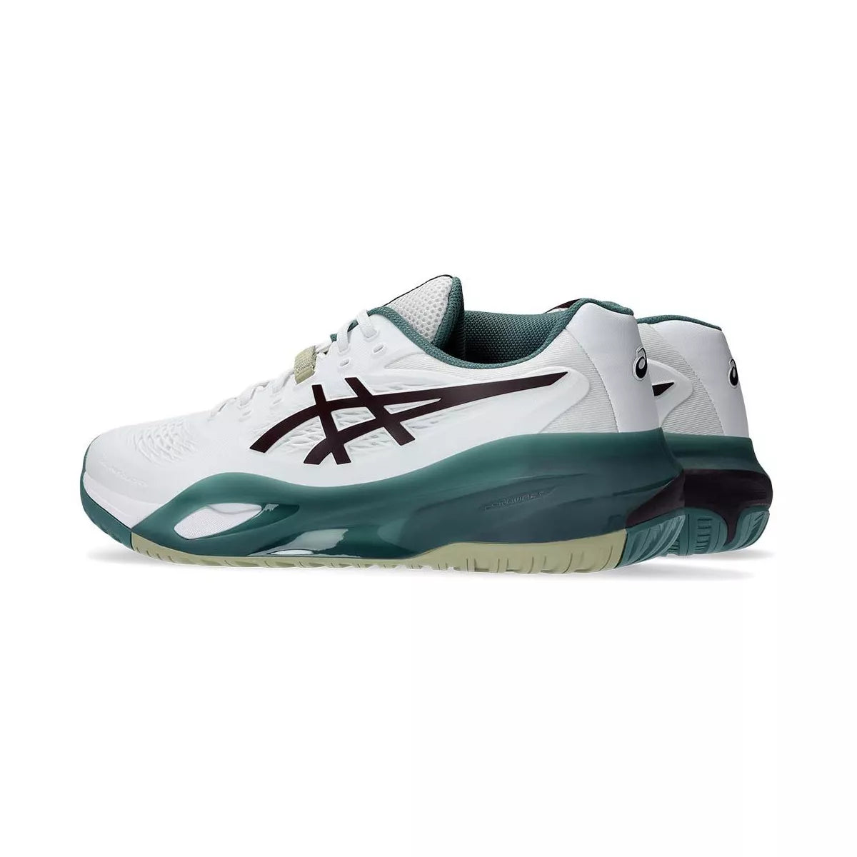 Asics Gel Resolution X White / Green Tennis Shoes – 4