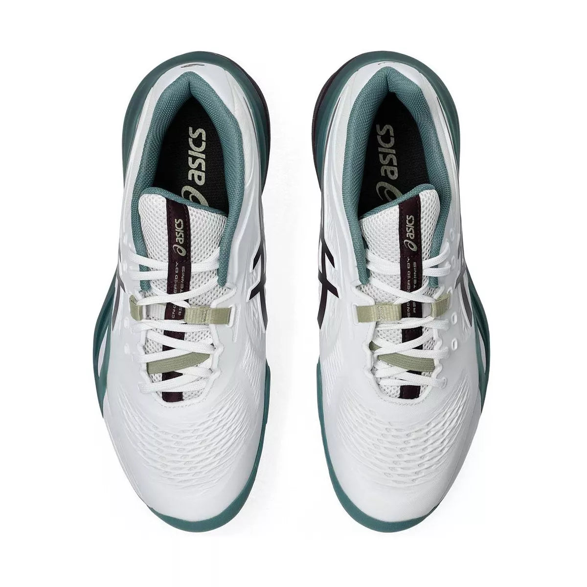 Asics Gel Resolution X White / Green Tennis Shoes – 6