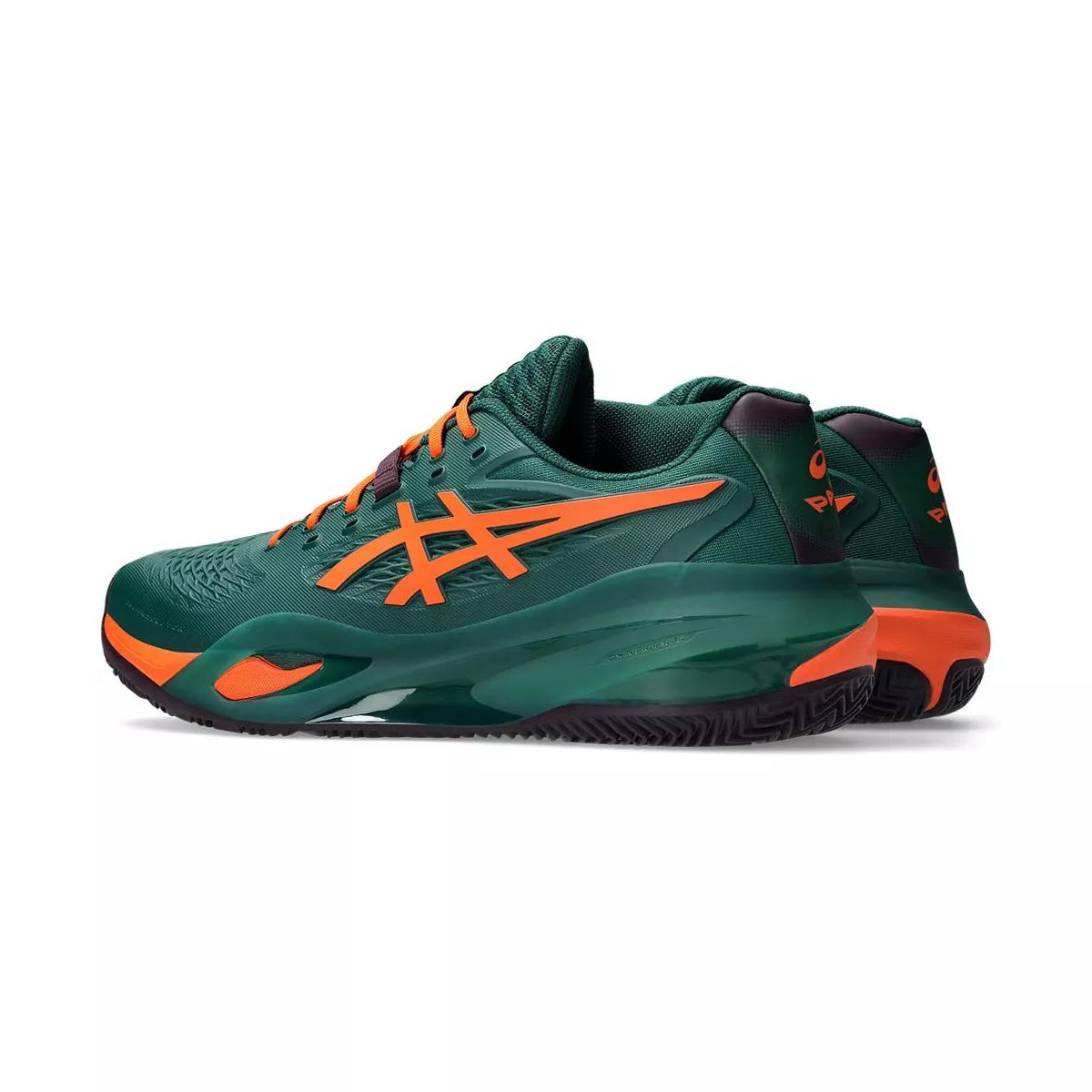 Asics Gel Resolution X Padel Green / Orange Shoes – 3