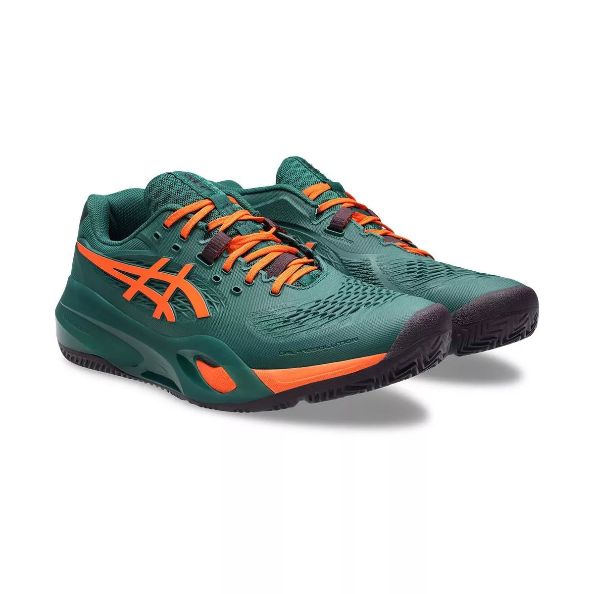 Asics Gel Resolution X Padel Green / Orange Shoes – 4