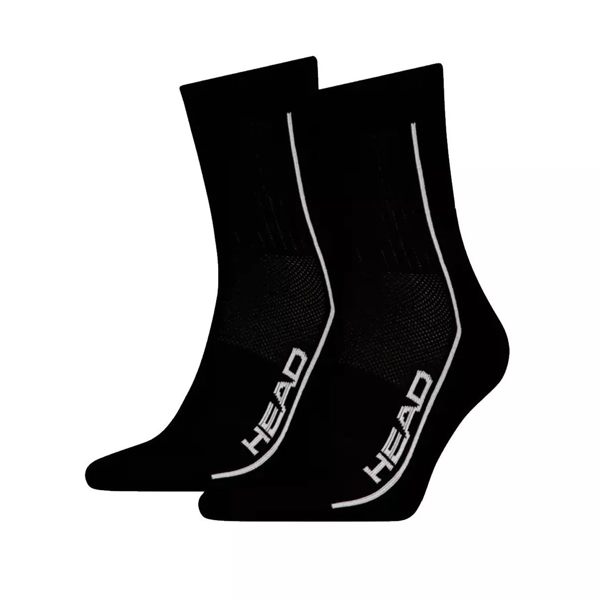 HEAD Performance Mid-Length Socks x 2 Black