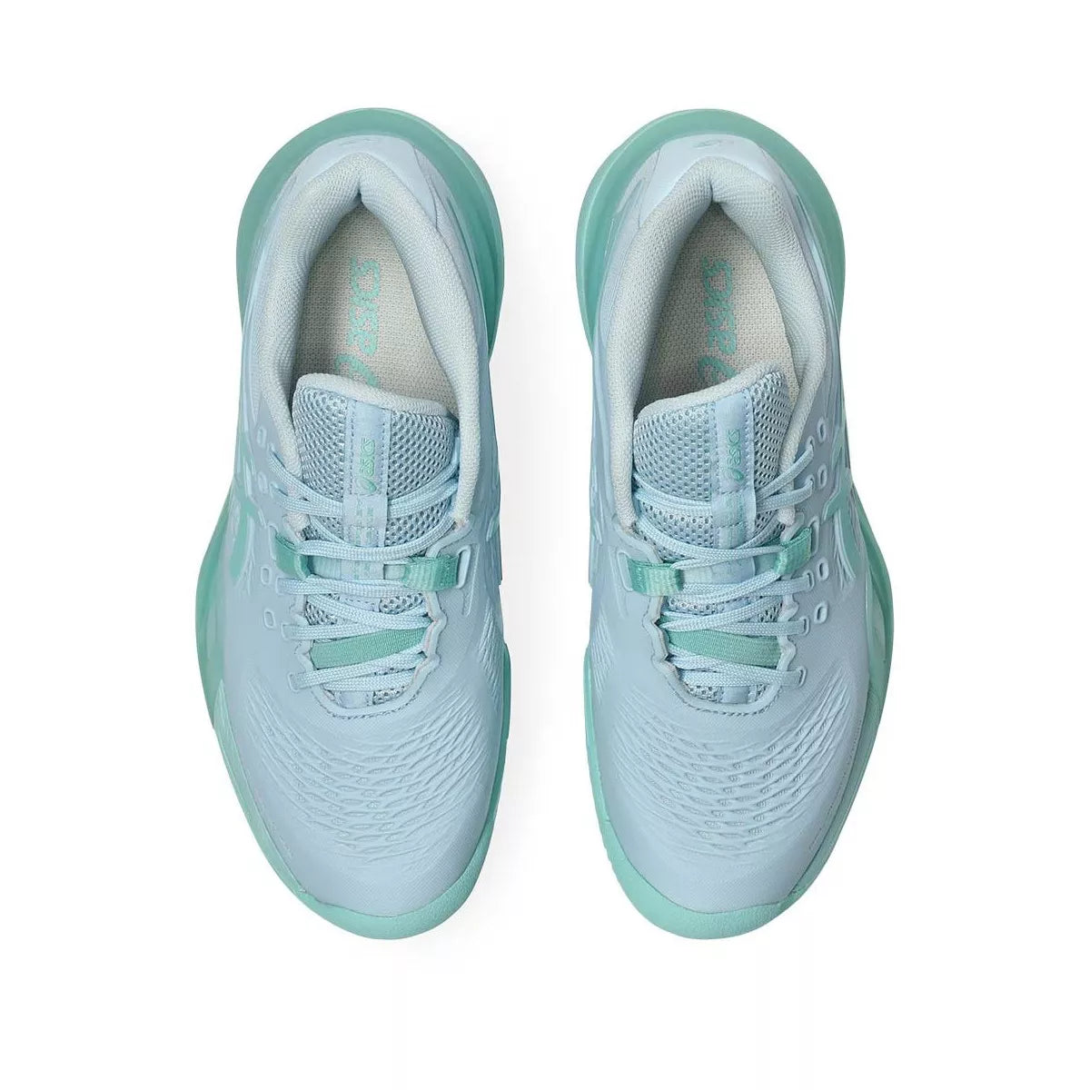 Asics Gel Resolution X Clay Court Women's Tennis Shoes Pastel Blue / Green – 7