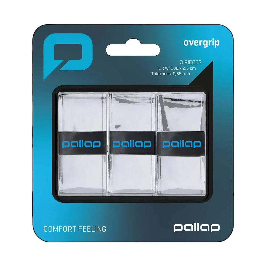 Pallap White Overgrips - 3 Pack