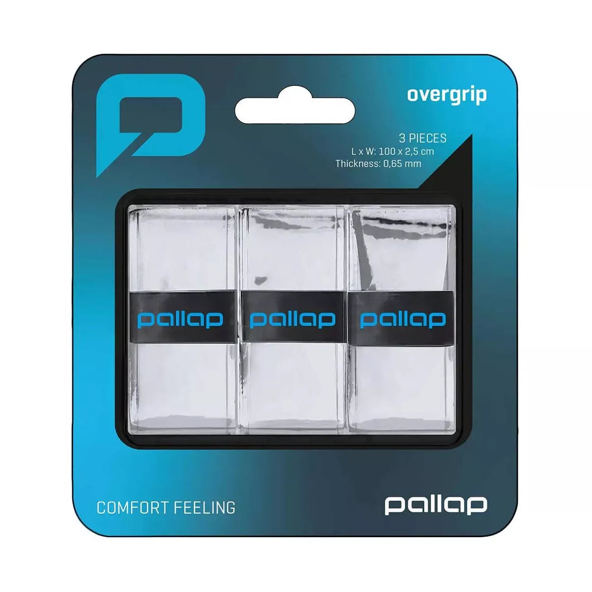 Pallap White Overgrips - 3 Pack