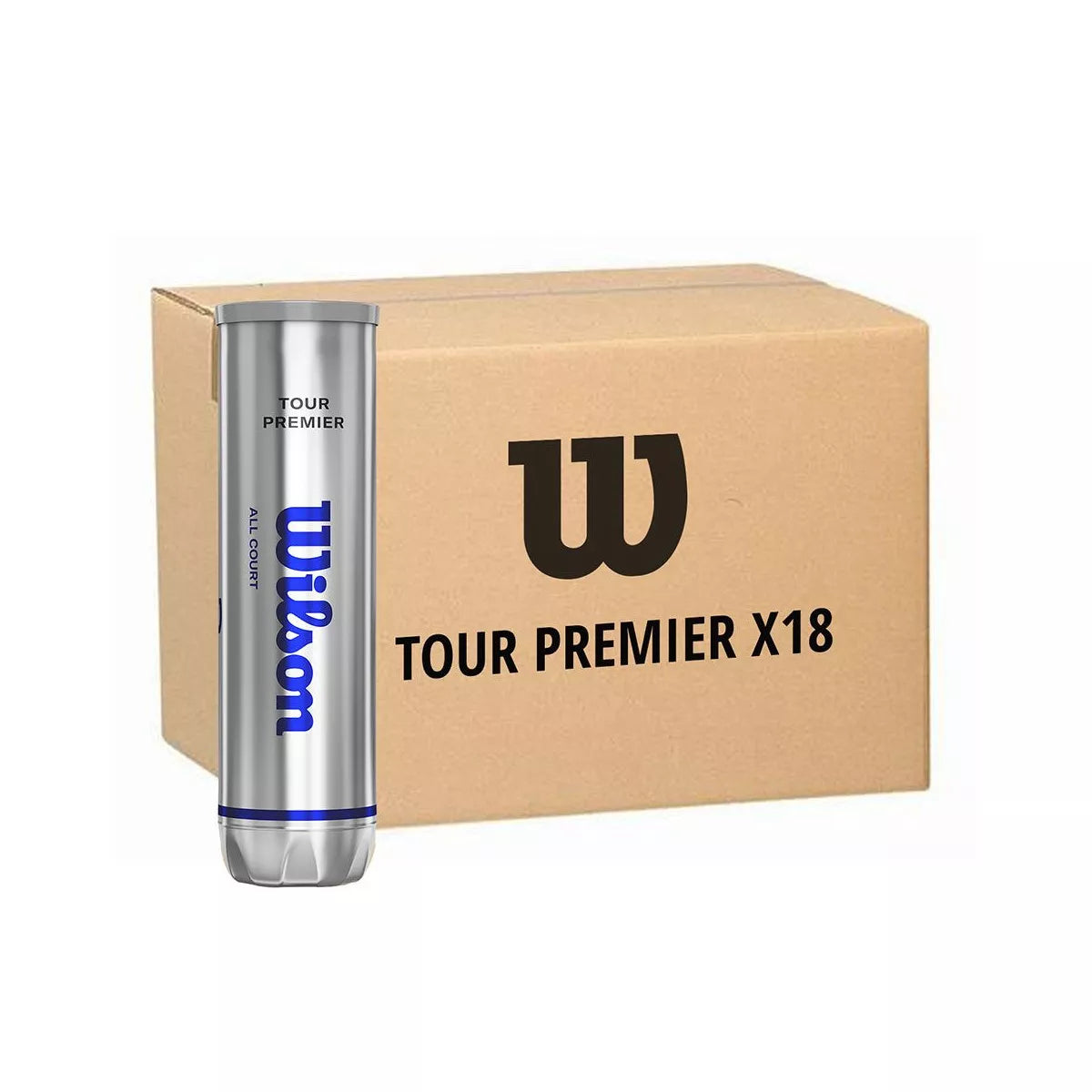Box of 18 tubes of 4 Wilson Tour Premier Balls