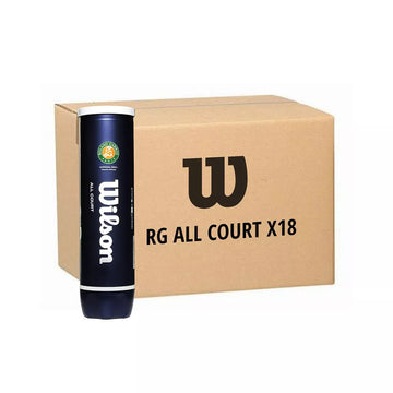Wilson Roland Garros All Court Tennis Balls - Carton of 18 Tubes (72 Balls)