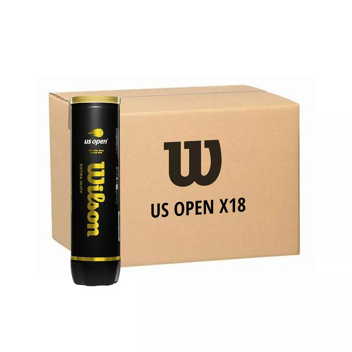Box 18 cans of 4 Wilson US Open Balls